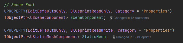 Component Declaration