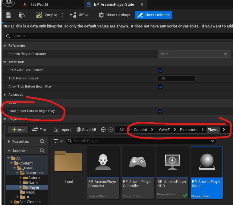 Load Player Data Check Box Example