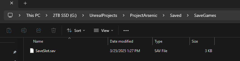 Save file location